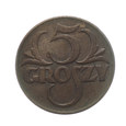 5961NS 5 Groszy 1938 rok Polska (II RP)