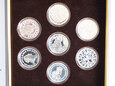 M00312 Zestaw numizmatów 7 sztuk, Repliki Najpiękniejszych Monet 