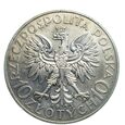 M03454 10 Złotych 1933 rok Polska Głowa kobiety