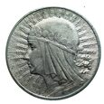 M03398 10 Złotych 1932 rok (b.z) Polska Głowa kobiety