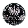 9843NS 20 Złotych 2008 rok Polska Sokół