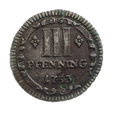 M02887 3 (III) Pfenning (Fenigi) 1753 rok Niemcy Munster
