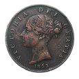 7091NS 1/2 Penny 1853 rok Wielka Brytania