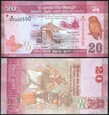 Sri Lanka   20 rupees   2017    P-123e  UNC