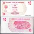 Zimbabwe   10 DOLLARS   2006    P-39  UNC