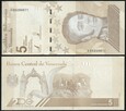 Wenezuela   5 BOLIVARES   2021    P-115a  UNC