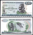 Zimbabwe   20 DOLLARS   1994    P-4d  UNC
