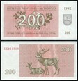 Litwa 200 TALONAS 1992  P-43  UNC