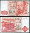 Hiszpania   2000 PESETAS   1980    P-159  UNC