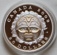 Kanada 20 Dolarów 2009 Moon Mask