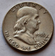 USA 1/2 Dolara Franklin 1955