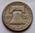 USA 1/2 Dolara Franklin 1954
