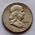 USA 1/2 Dolara Franklin 1958