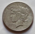 USA 1 Peace Dolar 1922 niski relief