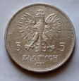 5 zł Sztandar 1930 czyszczony