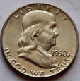 USA 1/2 Dolara Franklin 1958 D