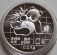 Chiny Panda 10 Yuan 1989