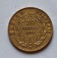 Francja 20 Franków 1855 D