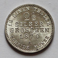 Niemcy 2 1/2 Silber Groschen 1870 A