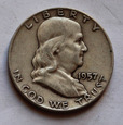 USA 1/2 Dolara Franklin 1957 D
