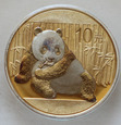 10 Yuanów Panda  2015 -złocony