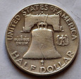USA 1/2 Dolara Franklin 1954 D
