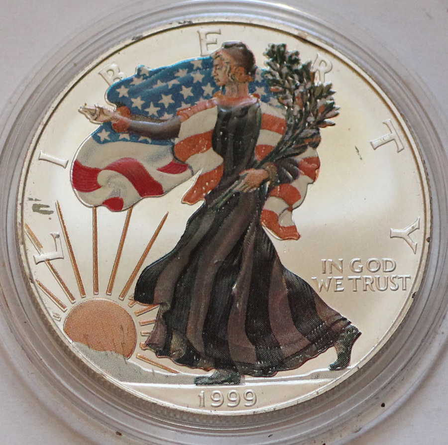 USA 1 Liberty Dolar 1999 kolor #4