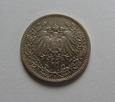 102. Niemcy, cesarstwo - 1/2 marki 1905 E