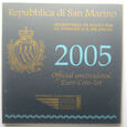 T25832-L5  SAN MARINO EURO SET 2005 + 5 EURO W SREBRZE
