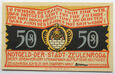 B9004 NOTGELD 50 PFENNIG 1921 ZEULENRODA UNC