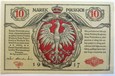 ZZ049 KRÓLESTWO POLSKIE 10 MAREK POLSKICH 1916
