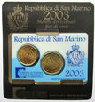 T25839-L5  SAN MARINO MINI EURO SET 2003
