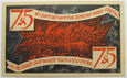 B9012 NOTGELD 75 PFENNIG 1921 ZEULENRODA UNC