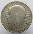 R30590-T7  II RP 5 ZŁOTYCH 1933 GŁOWA KOBIETY