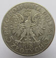 R30590-T7  II RP 5 ZŁOTYCH 1933 GŁOWA KOBIETY