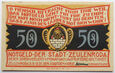 B9013 NOTGELD 50 PFENNIG 1921 ZEULENRODA UNC