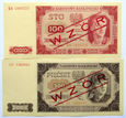 ZZ015 PRL WZORY BANKNOTÓW EMISJI 1948 i 1965