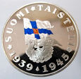 R30925-A4  FINLANDIA MEDAL - WOJNA KONTYNUACYJNA - 27,65 g  Ag 925