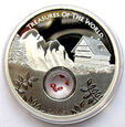 U21032-G  AUSTRALIA 1 DOLAR 2013 SKARBY ŚWIATA - GRANAT