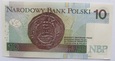 B5129 10 ZŁOTYCH 2016 SERIA BE 6000069 UNC