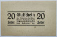 B8776 AUSTRIA 20 HELLER 1920 UNDRICHSFURT 