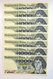 K051 PRL ZESTAW 8 x 1000 złotych 1975 UNC