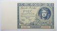 B9033 II RP 5 ZŁOTYCH 1930 SERIA DH. UNC