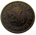 U22040-S5  NIEMCY 20 PFENNIG 1888 A