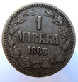 W15107 FINLANDIA 1 MARKKA 1866 