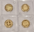 Zestaw 4 replik słynnych monet - Srebro
