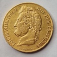 Francja Louis Philippe I  20 Franków 1841 rok. Złoto