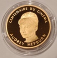 Francja AUDREY HEPBURN. Pół uncji czystego złota. 