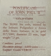 Watykan 50000 lirów 2001 JAN PAWEŁ II.