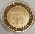 Polska JAN PAWEŁ II - złoty medal o wadze 31,1 gram. 